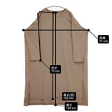 mizuiro-ind ストレッチクルーネックロング ワンピース ブラウン レディース ミズイロインド【中古】6-0301M∞