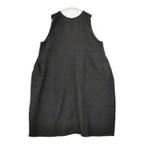 nest Robe ブラックリネンバックVネックノースリーブワンピース 01222-1194-8 ワンピース ブラック レディース ネストローブ【中古】6-0111M∞