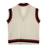 nest Robe 01223-1028 ラムウールニットチルデンベスト ノースリーブ ベスト オフホワイト レディース ネストローブ【中古】5-1205T∞