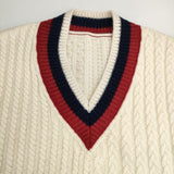 nest Robe 01223-1028 ラムウールニットチルデンベスト ノースリーブ ベスト オフホワイト レディース ネストローブ【中古】5-1205T∞