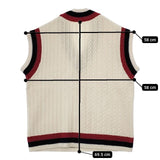 nest Robe 01223-1028 ラムウールニットチルデンベスト ノースリーブ ベスト オフホワイト レディース ネストローブ【中古】5-1205T∞