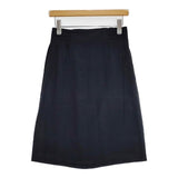 A.P.C. フランス製 レーヨン スカート 濃紺 ネイビー レディース アーペーセー【中古】6-0228M∞