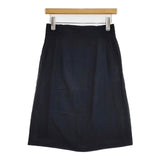 A.P.C. フランス製 レーヨン スカート 濃紺 ネイビー レディース アーペーセー【中古】6-0228M∞