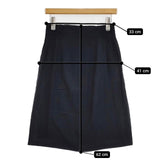 A.P.C. フランス製 レーヨン スカート 濃紺 ネイビー レディース アーペーセー【中古】6-0228M∞