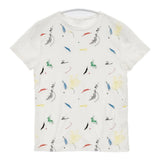 bulle de savon 刺繍 コットン サイズF 0301CT034151 半袖Ｔシャツ カットソー ホワイト 多色 レディース ビュルデサボン【中古】6-0501S△