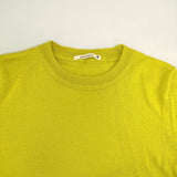 mina perhonen bright&shadow QA8401 サイズ36 バイカラー ウール セーター ニット イエロー グレー レディース ミナペルホネン【中古】5-1206T♪