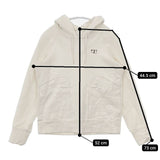 mina perhonen 1,000,000 flowers oa8267 裏起毛 パーカー オフホワイト レディース ミナペルホネン【中古】5-1207T∞