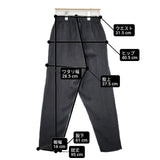 pas de calais キュプラフィブリルパンツ 34 定価29700円 製品洗い パンツ 23SS ブラック レディース パドカレ【中古】6-0404M∞