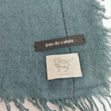 pas de calais NIMNIMDUAI ニムニムデュアイ マフラー ストール ブルーグリーン レディース パドカレ【中古】5-1120T◎