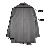 adam et Rope ダブルブレストジャケット サイズ38 定価24200円 GAV-05000-A テーラードジャケット 25SS グレー レディース アダムエロペ【中古】5-1108M♪