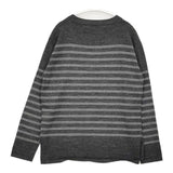ORCIVAL MERINO WOOL STRIPE POCKET KNIT メリノウールボーダーニット 定価14800円 RC-4242 セーター ニット グレー メンズ オーシバル/オーチバル【中古】6-0102T∞