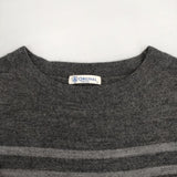 ORCIVAL MERINO WOOL STRIPE POCKET KNIT メリノウールボーダーニット 定価14800円 RC-4242 セーター ニット グレー メンズ オーシバル/オーチバル【中古】6-0102T∞
