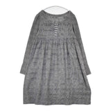 style+confort 702-60201 チェックワンピース コットンウール チュニック ブラック ホワイト レディース スティールエコンフォール【中古】5-1205T∞