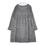 style+confort 702-60201 チェックワンピース コットンウール チュニック ブラック ホワイト レディース スティールエコンフォール【中古】5-1205T∞