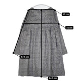 style+confort 702-60201 チェックワンピース コットンウール チュニック ブラック ホワイト レディース スティールエコンフォール【中古】5-1205T∞