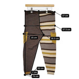 根々 石見銀山 コットンリネン イージー ニット パンツ ブラウン ベージュ レディース 根々【中古】5-1205M∞