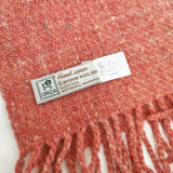 みちのくあかね会 Hand spun & woven ORIZA ウール ホームスパン マフラー レッド レディース みちのくあかね会【中古】5-1202T◎