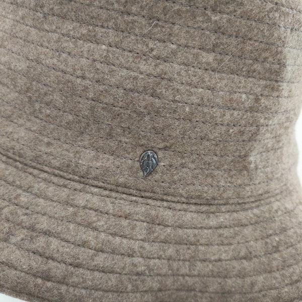 HELEN KAMINSKI フェルトハット フラワーモチーフ ハット ブラウン