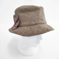 HELEN KAMINSKI フェルトハット フラワーモチーフ ステッチ ハット