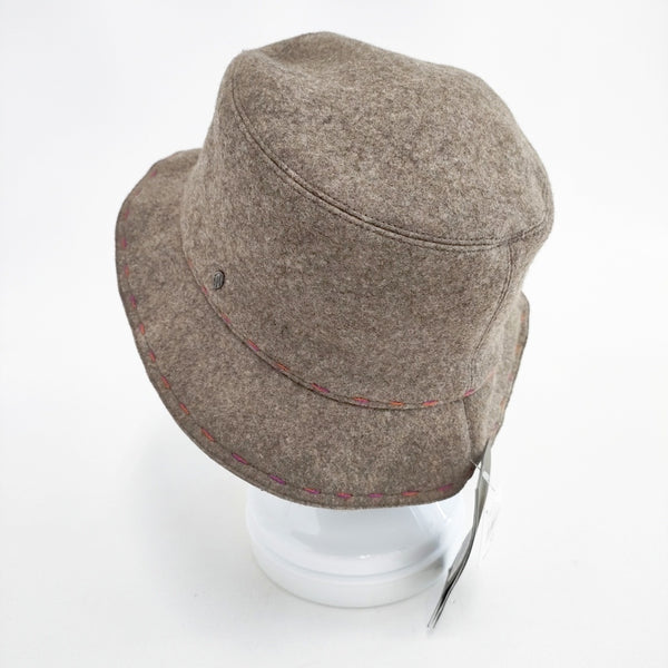 HELEN KAMINSKI フェルトハット フラワーモチーフ ステッチ ハット