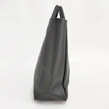 YOUNG & OLSEN レザートートバッグ M 定価33000円 スクエア トートバッグ ブラック レディース ヤングアンドオルセン【中古】6-0318G∞