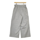 MOGA カシミヤ混フラノワイドパンツ 定価33000円 B0224BFP97 パンツ グレー レディース モガ【中古】5-1205T∞