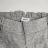 MOGA カシミヤ混フラノワイドパンツ 定価33000円 B0224BFP97 パンツ グレー レディース モガ【中古】5-1205T∞