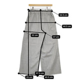 MOGA カシミヤ混フラノワイドパンツ 定価33000円 B0224BFP97 パンツ グレー レディース モガ【中古】5-1205T∞