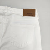 SOMETHING ELSA STANDARD STRAIGHT ストレッチデニム SKY03 デニムパンツ ホワイト レディース サムシング【中古】6-0126G∞