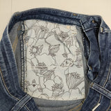 SOMETHING COOL STRAIGHT クールサマーストレッチデニム デニムパンツ ブルー レディース サムシング【中古】6-0126M∞