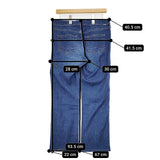 SOMETHING COOL STRAIGHT クールサマーストレッチデニム デニムパンツ ブルー レディース サムシング【中古】6-0126M∞