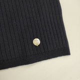 Mackintosh LONDON ウール ハイネック セーター ニット ネイビー レディース マッキントッシュ【中古】5-1205T∞