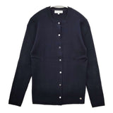 Mackintosh LONDON ウール ニット リブ カーディガン ネイビー レディース マッキントッシュ【中古】5-1205T∞