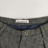 mina perhonen Lewis sa4311 ウール サイズ38 ツイード クロップドパンツ グレー ミックス レディース ミナペルホネン【中古】5-1205T∞
