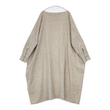 ARTS&SCIENCE 未使用品 053-L521-353 リネン カシミヤ プルオーバー ワンピース ベージュ キナリ レディース アーツ&サイエンス【中古】5-1205T∞