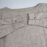 ARTS&SCIENCE 未使用品 053-L521-353 リネン カシミヤ プルオーバー ワンピース ベージュ キナリ レディース アーツ&サイエンス【中古】5-1205T∞