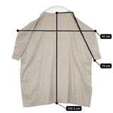 ARTS&SCIENCE 未使用品 053-L521-353 リネン カシミヤ プルオーバー ワンピース ベージュ キナリ レディース アーツ&サイエンス【中古】5-1205T∞