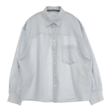 BEAUTY&YOUTH UNITED ARROWS バックタック シアーロングスリーブシャツ 長袖シャツ ブルー レディース ビューティアンドユース【中古】6-0228M∞