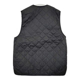 Barbour MLI0001 QUILTED WAISTCOAT ZIP-IN LINER リバーシブル ライナー 中綿 ベスト ブラック メンズ バブアー【中古】6-0102T∞