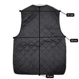 Barbour MLI0001 QUILTED WAISTCOAT ZIP-IN LINER リバーシブル ライナー 中綿 ベスト ブラック メンズ バブアー【中古】6-0102T∞