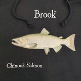 Brook ブルック フーディ Chinook Salmon サイズM プルオーバー スウェット パーカー ネイビー ユニセックス【中古】5-1108M♪