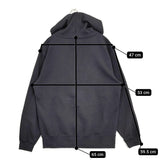 Brook ブルック フーディ Chinook Salmon サイズM プルオーバー スウェット パーカー ネイビー ユニセックス【中古】5-1108M♪