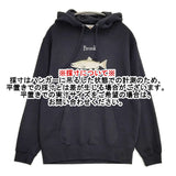 Brook ブルック フーディ Chinook Salmon サイズM プルオーバー スウェット パーカー ネイビー ユニセックス【中古】5-1108M♪