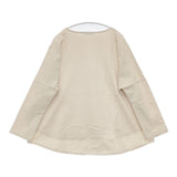 manon BASQUE WIDE TEE 定価9900円 mnn-spc-023 長袖Ｔシャツ カットソー ロンＴ ベージュ レディース マノン【中古】6-0409M∞