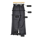 CHAOS CH205121ER00 ウール パンツ エレメントルール イージースラックス パンツ グレー レディース カオス【中古】5-1218T∞