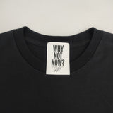 CHAOS WHY NOT NOW? エレメントルール ノースリーブ コットン 日本製 サイズF Ｔシャツ カットソー ブラック レディース カオス【中古】6-0501S△