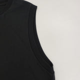 CHAOS WHY NOT NOW? エレメントルール ノースリーブ コットン 日本製 サイズF Ｔシャツ カットソー ブラック レディース カオス【中古】6-0501S△