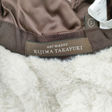 KIJIMA TAKAYUKI SYNTHETIC FUR HAT 定価15400円 サイズ2 帽子 ハット ベージュ レディース キジマタカユキ【中古】5-1120T◎