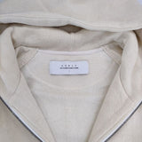 CURLY スタンドカラーキャメルジップパーカー ZIP PARKA 裏起毛 パーカー アイボリー レディース カーリー【中古】5-1208T∞