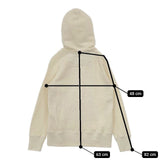 CURLY スタンドカラーキャメルジップパーカー ZIP PARKA 裏起毛 パーカー アイボリー レディース カーリー【中古】5-1208T∞